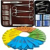Sterile Sutures Thread with Needle Plus Tools: Extra Large Mixed