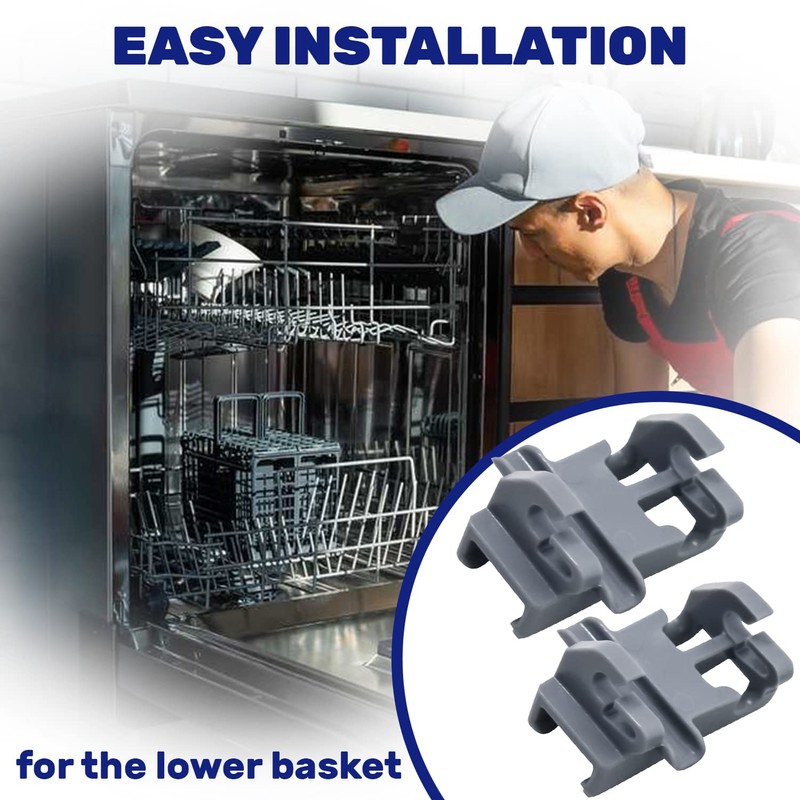 2 Pieces of Fixing Bearings for Dishwasher Basket with the