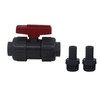 Double Union Ball Valve PVC Threaded Inline Shut Off Valve