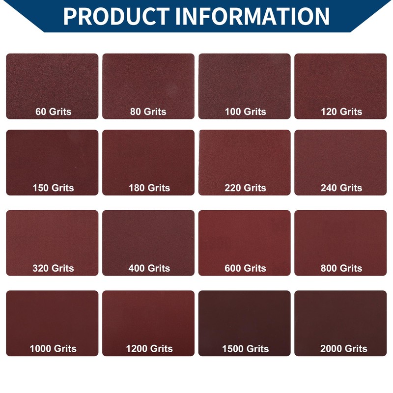 Hihaha P1500 Long Board Sanding Paper 393.70"x3.94" Red Sanding Roll