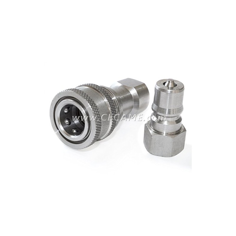 DT 1/4" Stainless Steel Quick Connect Coupler Valve Carpet Cleaning