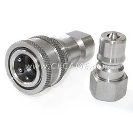 DT 1/4" Stainless Steel Quick Connect Coupler Valve Carpet Cleaning Wand Truckmount