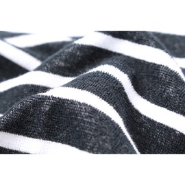 Senshu Towel Face Towel, Twin, Simple Style, Large, Sports, Quick Drying, Thin, Border, Black, White, Approx. 13.8 x 39.4 inches (35 x 100 cm)