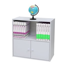 Kings Brand Furniture 2-Shelf Bookcase Storage Organizer, White