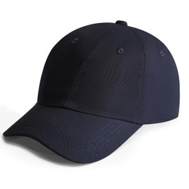 Gdyb Verhap Kids Baseball Cap Adjustable Washed Cotton Baseball Cap Toddler Baseball Summer Hat for Boys Girs 10-16T Navy Blue