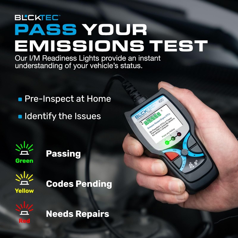 BLCKTEC 420 Bluetooth OBD2 Scanner Diagnostic Tool - Vehicle Code