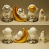 NMOHYDEU Astronaut Dashboard Decorations Car Interior Accessories, Set of 5