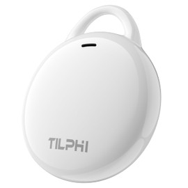 Air Tag-1 Pack: Bluetooth Luggage Tracker Works with Apple Find My App (iOS Only), Keys Finder and Smart Tag Locator for Luggage, Backpack, Wallet, Suitcases, Replaceable Battery (White)