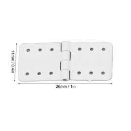 lvifloae 40pcs Rc Aircraft Hinges Pinned Plastic Remote Control Airplane Wing Parts Fixed Wing Hinges Toy Airplane Mounts Model Parts (Large)