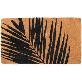 Handwoven, Extra Thick Doormat | Entryway Door mat for Patio, Front Door | Decorative All-Season | Summertime Palm Leaf | 18" x 30" x 1.60"