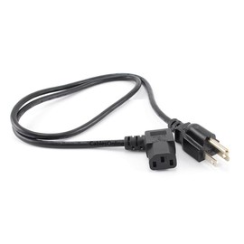 CablesOnline 3ft Right-Angle AC Power Cord Cable with 3-Conductor PC Power Connector (PC-303R)