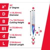 Amana Tool 45634-K SC Spektra Extreme Tool Life Coated V-Groove