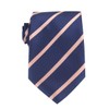 OTAA Navy Blue with Peach Stripes | Neckties for Men|Designed