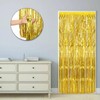 Gold Foil Tinsel Curtain, 3.3ft X 6.6ft Gold Door Tinsel