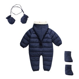 Mud Kingdom 3 Piezas bebé niño Todo en uno Traje de Nieve Pelele Invierno, Rosado, 3-12 Months(4-20 lbs./17-30 ins.)