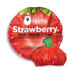 Bear Fruits Strawberry Detangling & Shine Hair Mask + Shower Cap 20ml