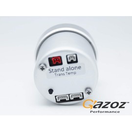 GAZOZ PERFORMANCE 52mm Transmission Trans Temp Gauge Kit 7 Color LED Electrical Peak Smoke Lens