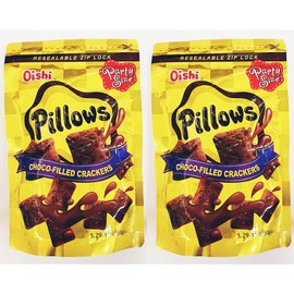 Choco-Filled Crackers, 5.29 oz (150g), Resealable Pack，2 Packs