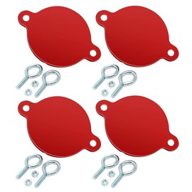 Nibras FDC Caps - Red Aluminum Fire Department Caps - 4 Pack