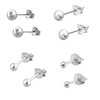 Ball Stud Earrings - Pack of 4 x Plain Pairs
