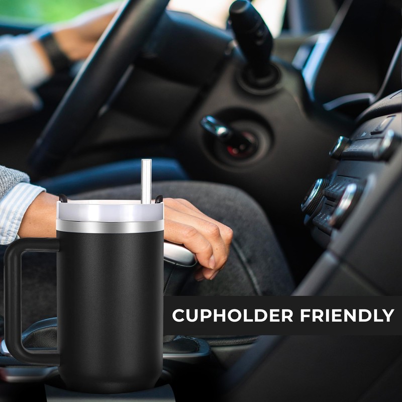 Adventure-Ready 40 oz Insulated Stainless Steel Tumbler – Built for