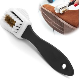 Suede Cleaning Brush, Suede Brush, Suede & Nubuck 4-Way Leather Brush Cleaner, Multifunctional Suede Eraser for Easy Stain Removal, Shoe Brush Idel for Suede, Nubuck Shoe, Boot and Bag Care