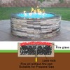 Stanbroil Natural Gas Fire Pit Burner Ring Installation Kit, Black