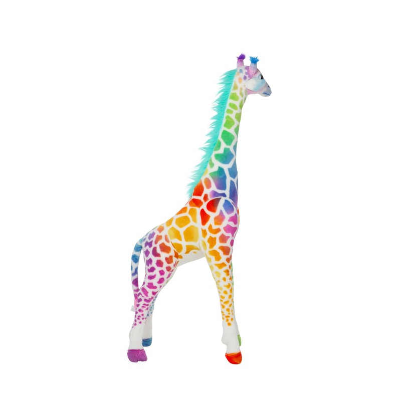 Melissa & Doug Rainbow Giraffe Lifelike Plush