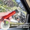 SNJHM 2 Pack Window Breaker Seatbelt Cutter and Glass Breaker,