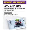 2pcs Snow Plow Shoes, Metal Height Adjustable Snow Plow Skid