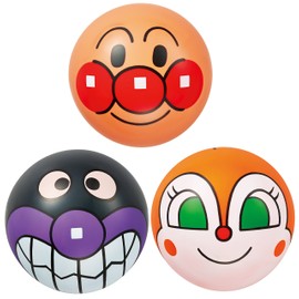 3 Balls with Anpanman face (3 pieces)