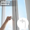 ARTIBETTER Aluminum Alloy Window Handle Crank: White Lockable Casement Window