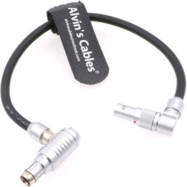 3 Pin Right Angle to Rotatable 2 Pin Male Right Angle Power Cable for Teradek Bolt SmallHD Monitor from ARRI Alexa Mini XT 14.8 V Port Alvin’s Cables