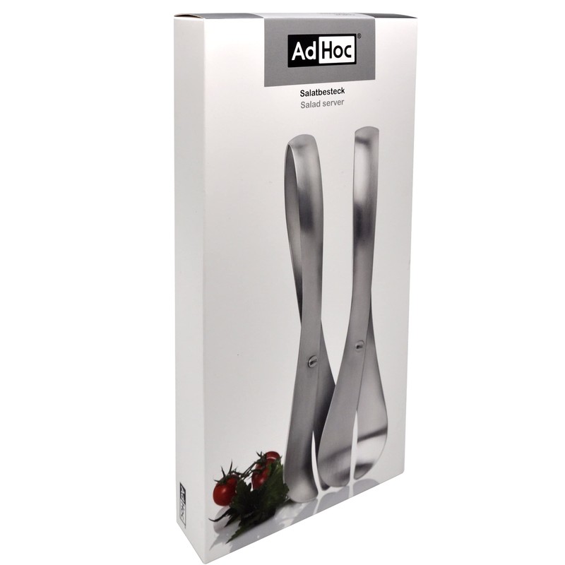 AdHoc SG10 Stylish Curve Stainless Steel Salad Servers Set Two