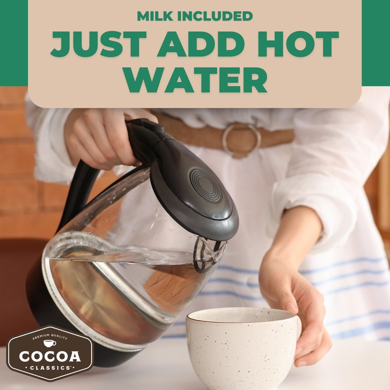 Cocoa Classics Mint Cocoa Mix, Hot Chocolate, Made with Nonfat