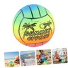 WHAMVOX 2pcs Inflatable Rainbow Volleyballs for Bouncy Beach Balls for