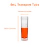 PEKYBIO Sterile Plastic Graduated Test Tubes 5ml Sample Storage Container