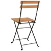 vidaXL Folding Bistro Chairs Set of 4 - Solid Teak