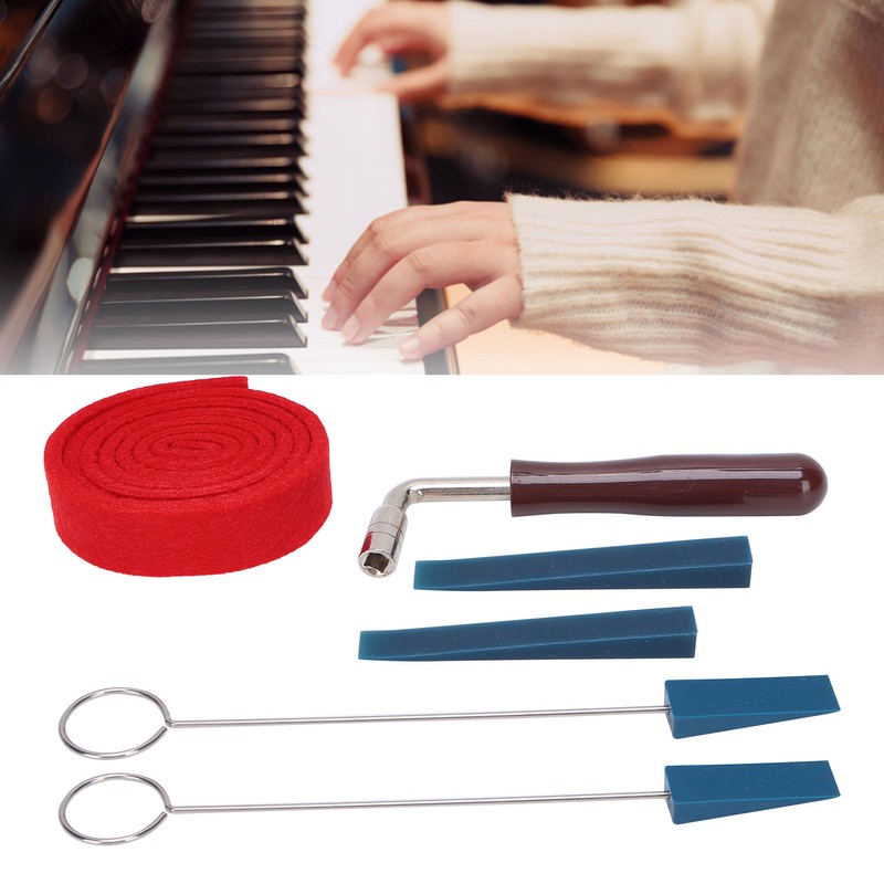 Piano Tuning Tool Temperament Strip Pin Wrench Mutes Musical Instrument