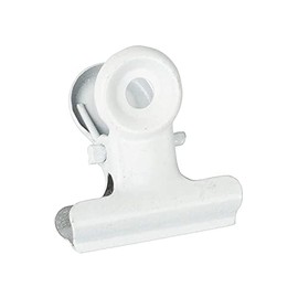 JAM PAPER - Clips de metal para bulldog (tamaño pequeño, 22 mm, 25 unidades), color blanco