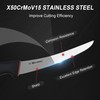 HALSENX Professional 6 Inch Curved Stiff Boning Knife -Non-Slip SoftGrip