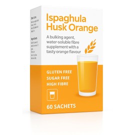 Ispaghula Husk Orange Drink Sachets Contains Natural Fibre Pack of 30 x 2-60 PACK