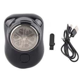 Electric Beard Trimmer Mini Portable Automatic Electric Beard Cutter Clipper for Travel Black