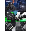 Kaedear KDR-GL1-O-M Men’s Motorcycle Gloves, Smartphone and Touchscreen Compatible, Punched