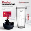 24oz Replacement Cup with Sip and Seal Lid for Nutri