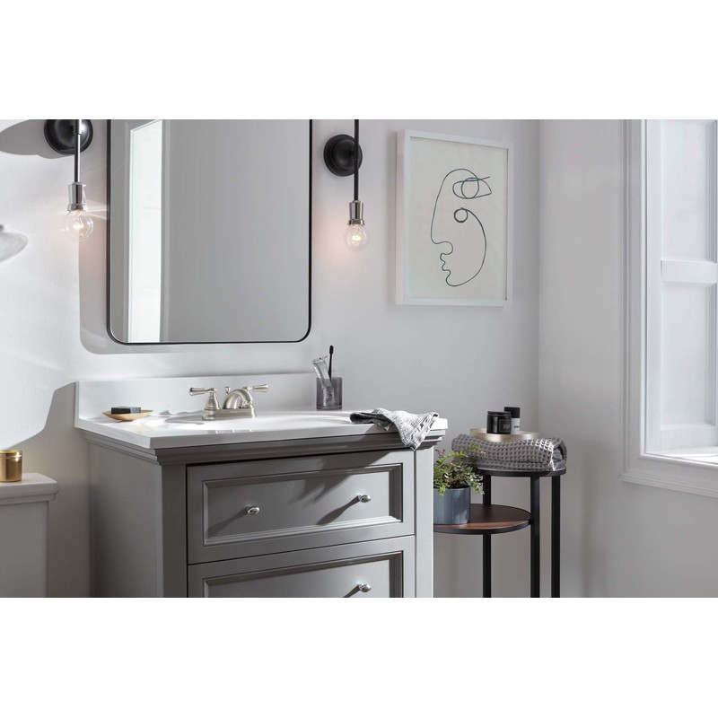 Peerless P2465LF-BN Elmhurst Two-Handle Bath Faucet Centerset, Brushed Nickel