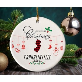 Franklinville NJ New Jersey Ornaments New Home Our First Christmas Ornament 2024