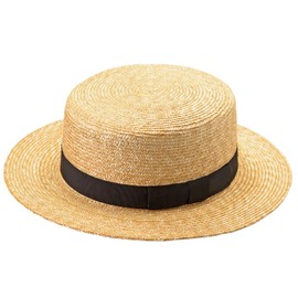 (Tanaka Hat) Marin/f (MALAN/Fem) UK-H043 Women's Cankan Hat 57.5 cm (Cankan Hat Straw Hat Ribbon, Men's, Women's, Men's, Women's, Hat, Casual, Straw Hat, Made in Japan), beige
