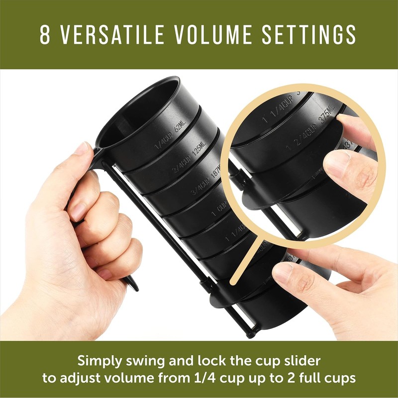 [2-Pack] Dog Food Measuring Cup - Accurate Portions, Food-Grade Plastic,