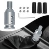 Lecctso Shift Knob Adapter, Gear Shift Adapter, Aluminum Alloy M12x1.25